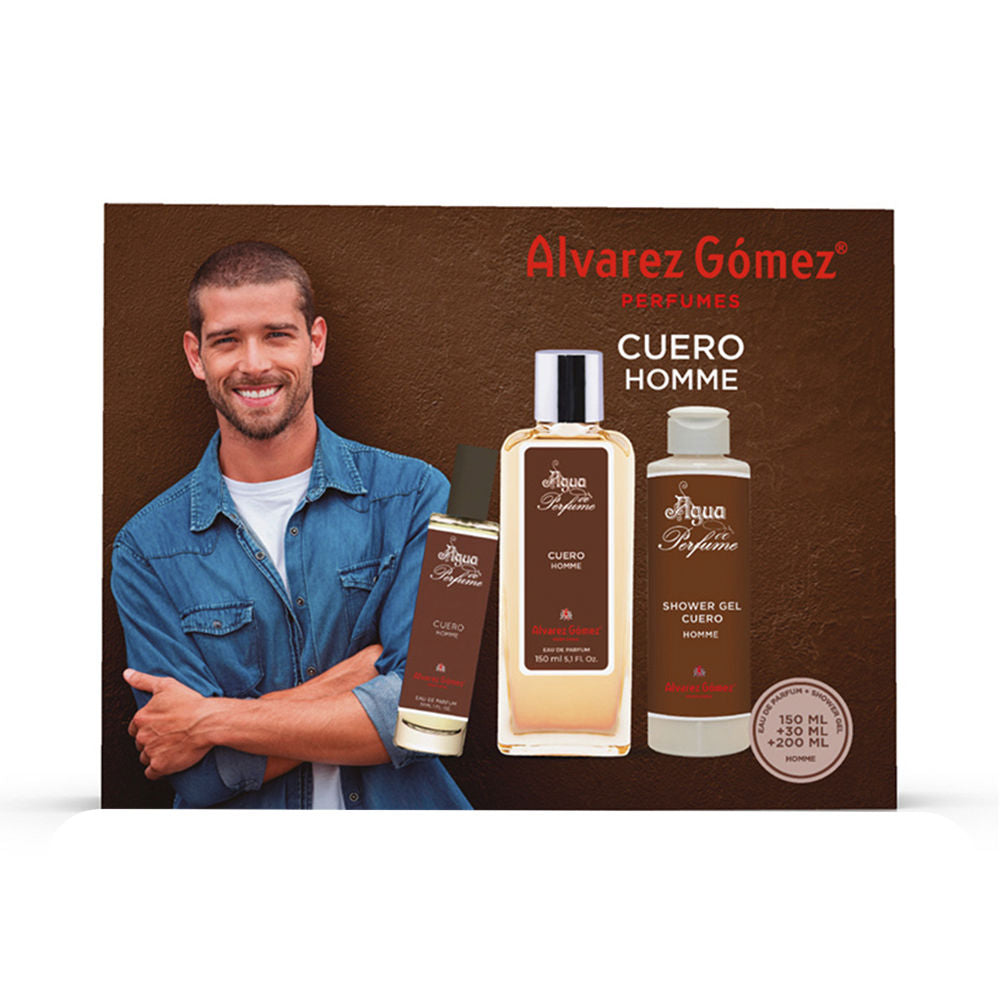 Alvarez Gomez Estojo de couro homme 3 pcs