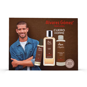 Alvarez Gomez Estojo de couro homme 3 pcs