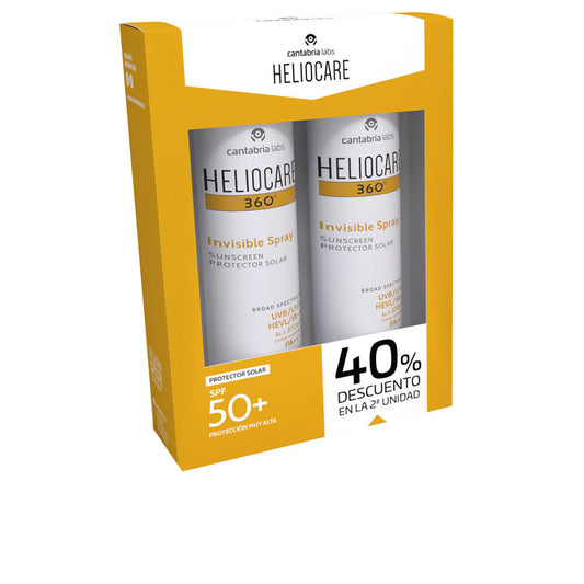 Heliocare Protetor solar em spray transparente heliocare 360º fps 50+ (2 unidades de 200 ml)