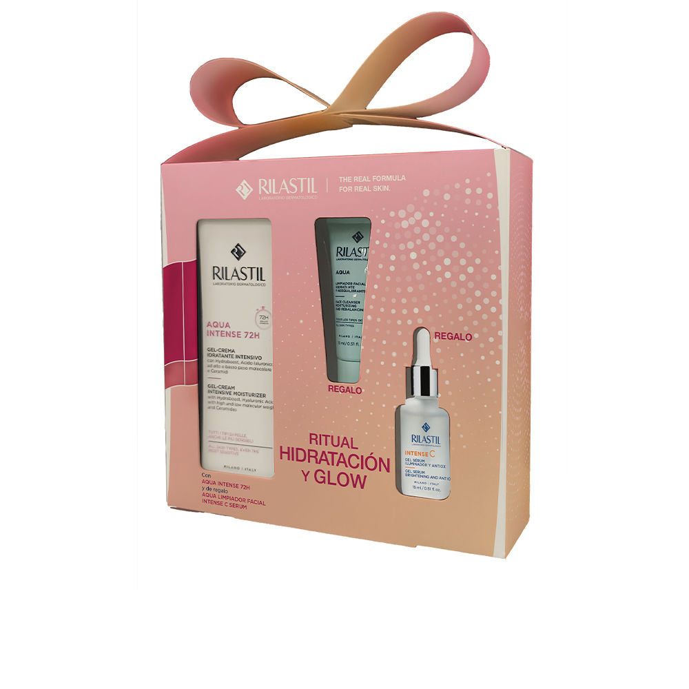 Rilastil Aqua intense 72h hidratação e iluminação ritual 3 peças