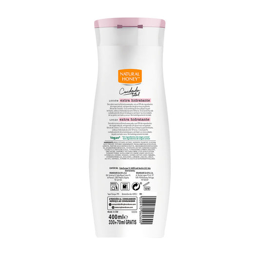 Natural Honey Loção corporal extra nutritiva 330 ml