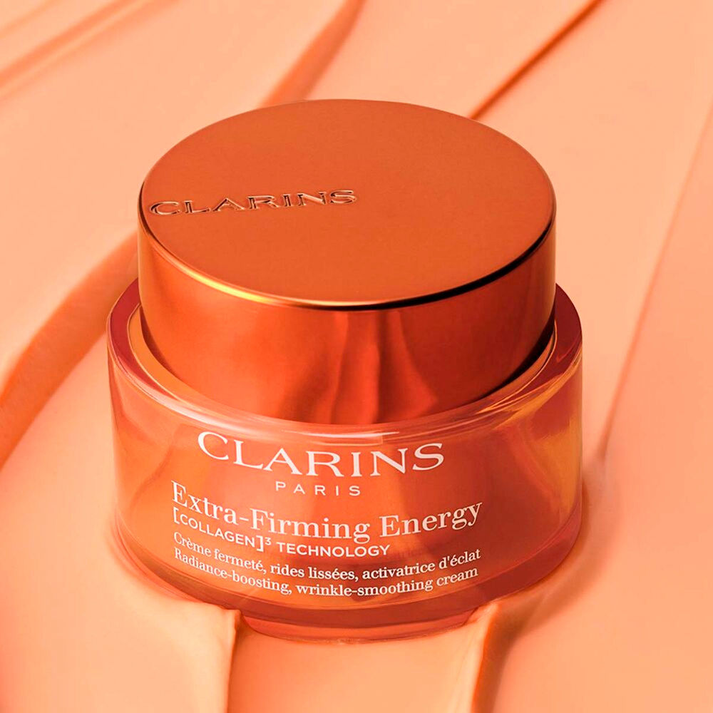 Clarins Creme firmador extra firming energy, suave rugas e ativa a luminosidade 50 ml