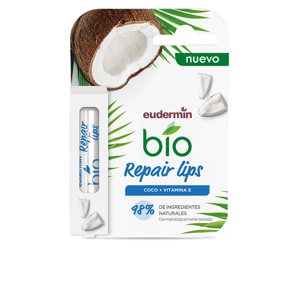 Eudermin Bálsamo labial reparador biológico de coco + vitamina e 4,8 g
