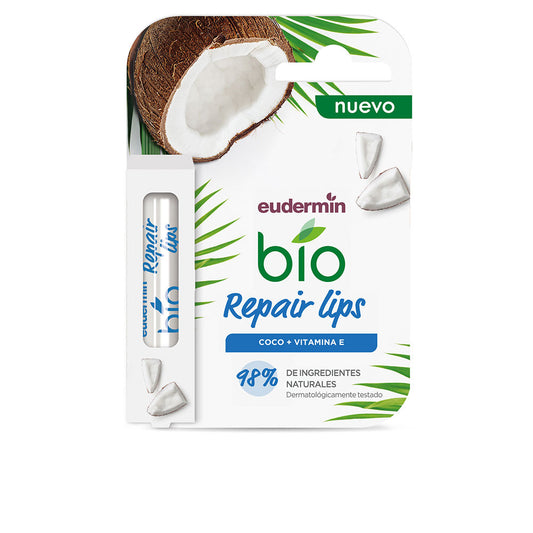 Eudermin Bálsamo labial reparador biológico de coco + vitamina e 4,8 g