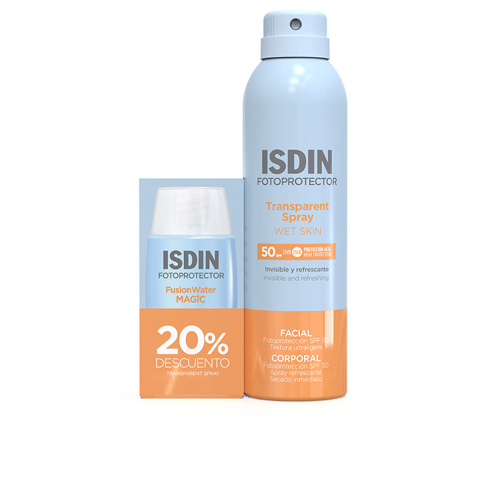 Isdin Protetor solar facial e corporal fps 50, pacote com 2 unidades