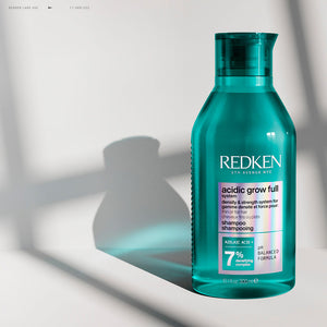 Redken Shampoo acidic grow sistema completo, sistema de densidade e força para cabelos finos ou lisos, 300 ml