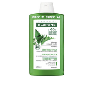 Klorane Shampoo seborregulador a la ortiga bio para cabelos oleosos 400 ml