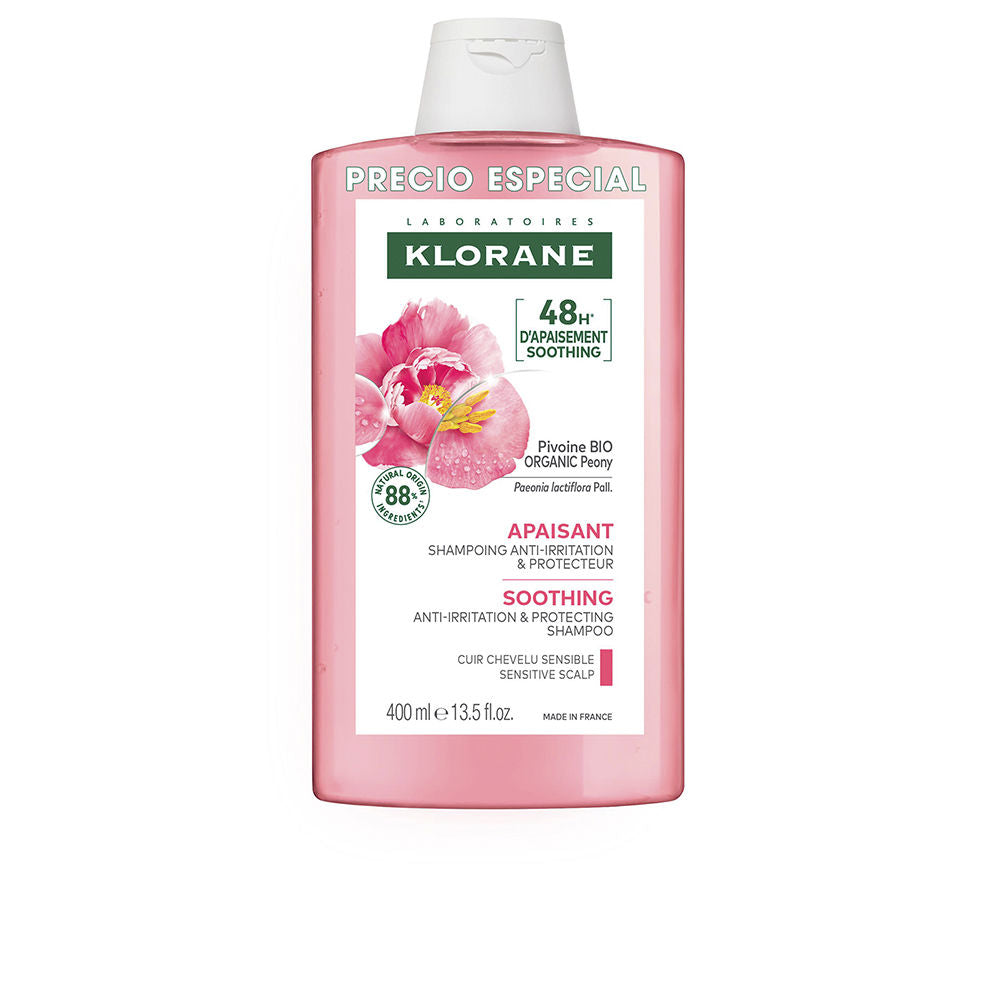 Klorane A la peonía bio shampoo calmante 400 ml