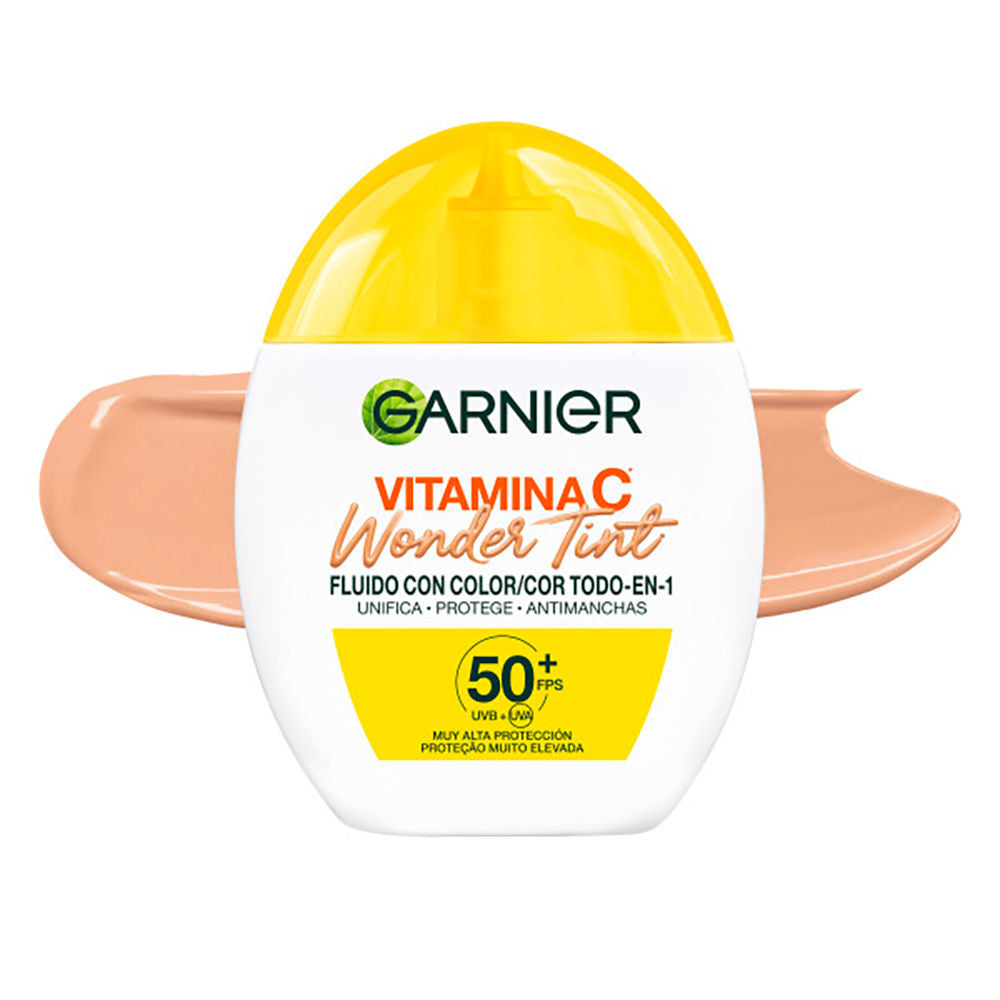 Garnier Vitamina c tinta maravilhosa fluido cor contra spf50+ #medio 40 ml