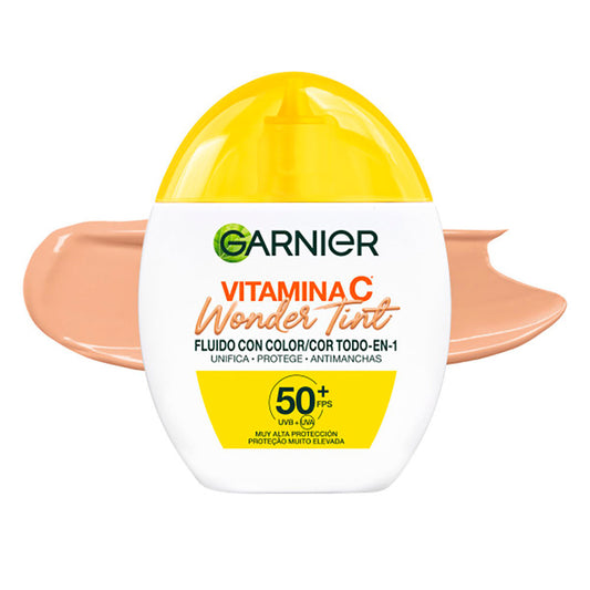 Garnier Vitamina c tinta maravilhosa fluido cor contra spf50+ #medio 40 ml
