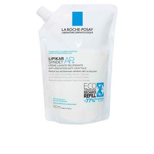 La Roche Posay Creme de banho relipidizante e anti-irritante lipikar syndet ap+ para pele atópica, refil de 400ml