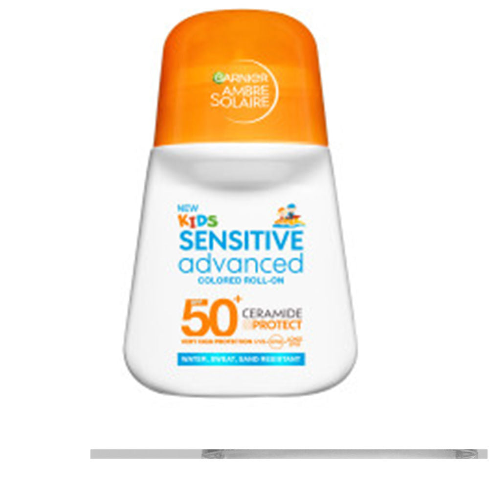Garnier Protetor solar roll-on colorido fps 50+ para crianças com sensibilidade avançada, 50 ml