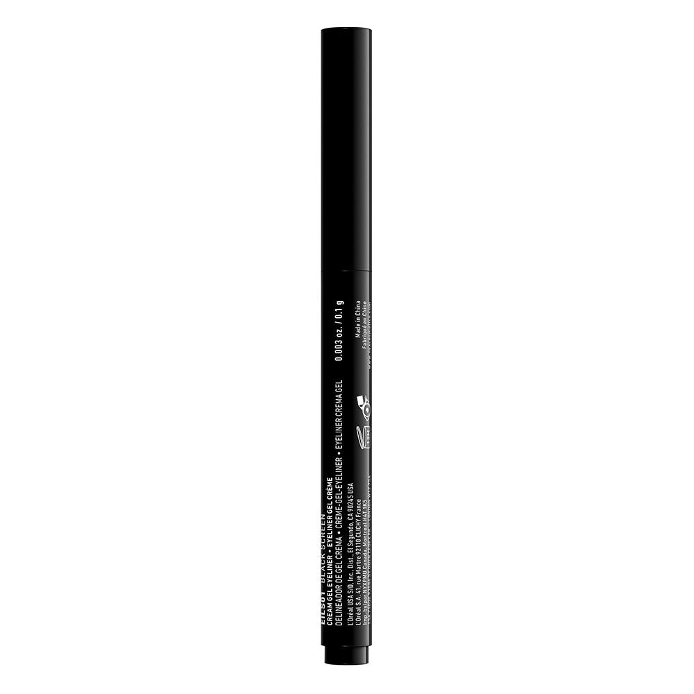 Nyx Professional Make Up Delineador em creme gel à prova d'água stix épico de tinta #01-preto tela 0,1 g