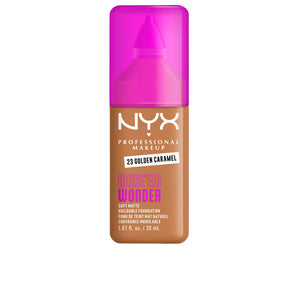 Nyx Professional Make Up NYX Pro Makeup Make'em Wonder Base Suave Mate Modulável 23 Golden Caramel 30ml