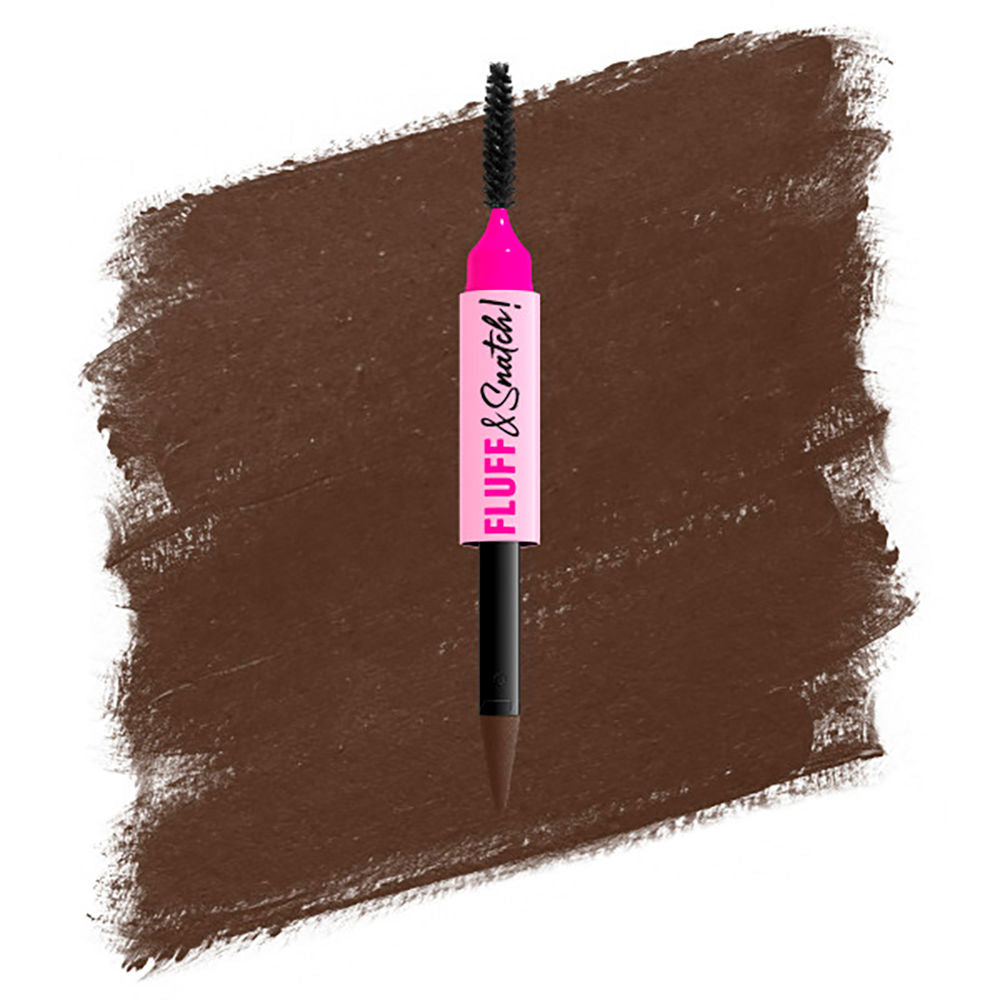 Nyx Professional Make Up Fluff & snatch! caneta para sobrancelhas em pó nº 08 - preta, 1 g