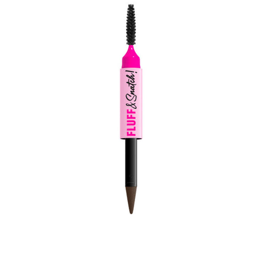 Nyx Professional Make Up Fluff & snatch! caneta para sobrancelhas em pó nº 08 - preta, 1 g