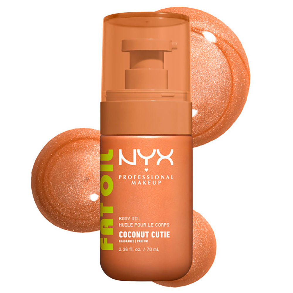 Nyx Professional Make Up Óleo corporal óleo gordo de coco fofo 70 ml