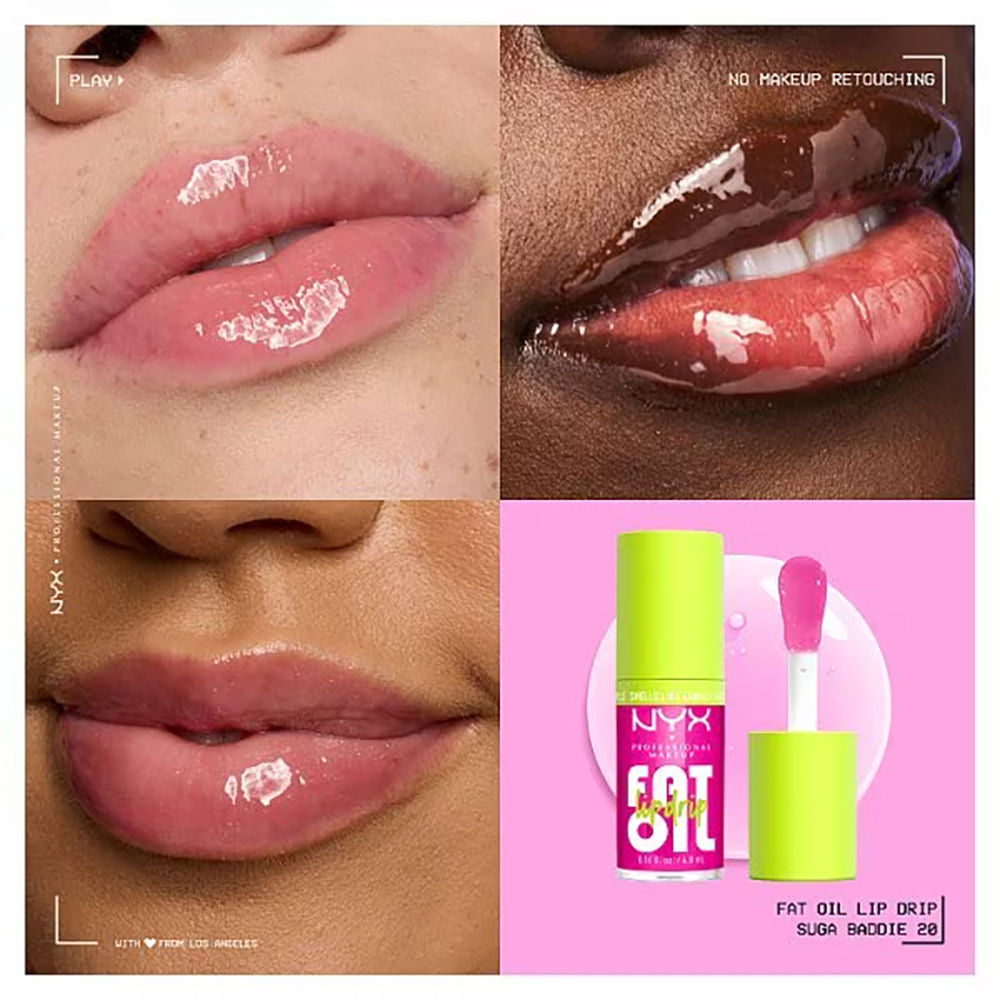 Nyx Professional Make Up Gotejamento labial óleo gordo #suga baddie 4,8 ml