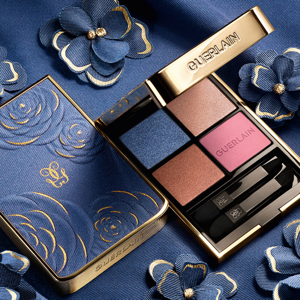 Guerlain Sombras ombres g em 4 toneladas, edição limitada #396-denim florescer, 6 g