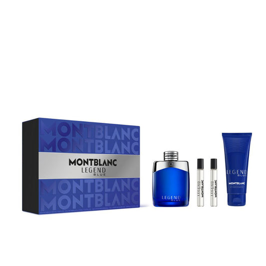 Montblanc Conjunto lenda azul de 4 peças