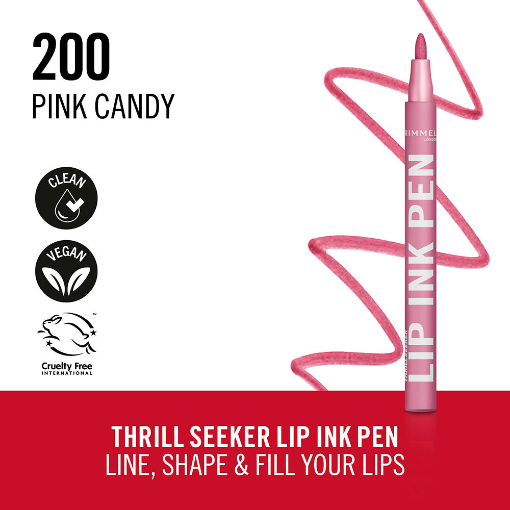 Rimmel London Batom caneta de tinta lip nº 200 - doce rosa 1,7 ml