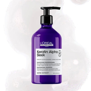 L'Oréal Professionnel Paris Shampoo keratin alpha sleek 500 ml