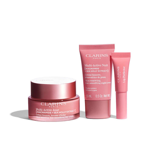 Clarins Creme multiativo para todos os tipos de pele, conjunto de 3 peças