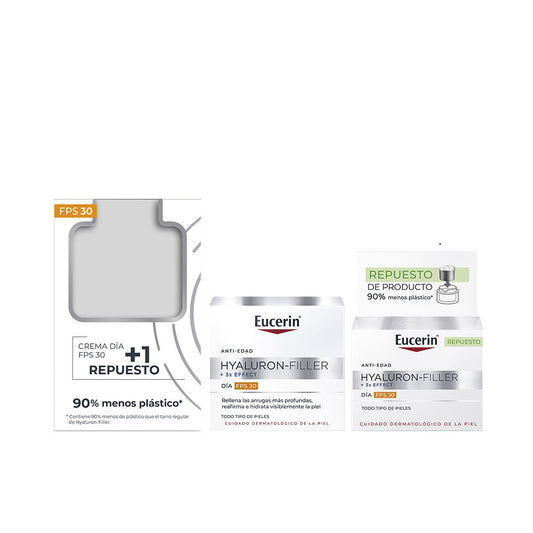 Eucerin Hialuronato de sódio diurno fps 30 + recarregar 2 unidades