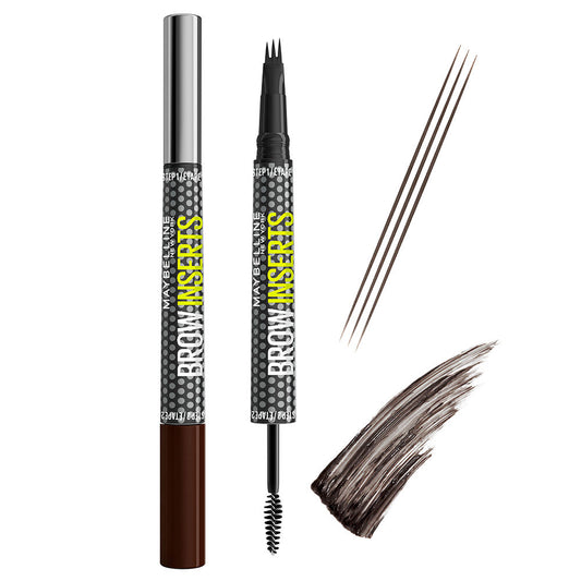 Maybelline Inserção para sobrancelha #preto castanho 1 unidade