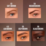 Maybelline Inserção para sobrancelha #preto castanho 1 unidade