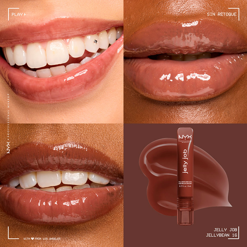 Nyx Professional Make Up Lustro labial jelly trabalho #jellybean 1 unidade