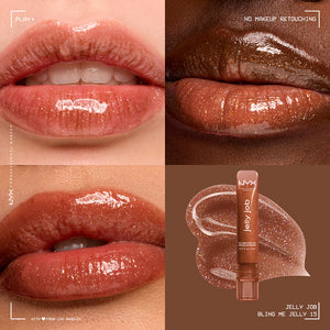 Nyx Professional Make Up Lustro labial jelly job #laranja ya geléia 1 u