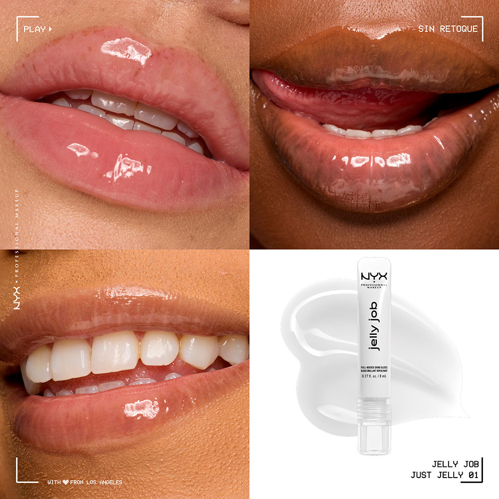 Nyx Professional Make Up Lustro labial trabalho de geléia #só geléia 1 unidade