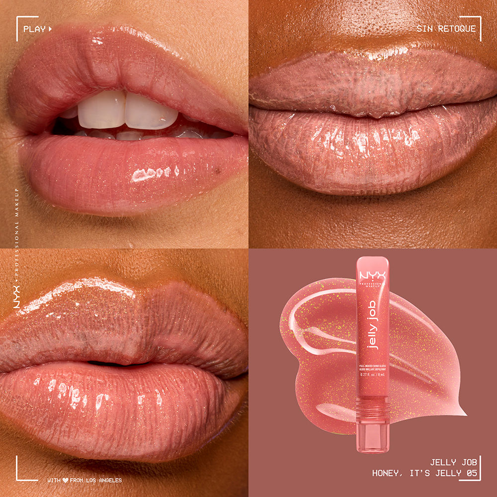 Nyx Professional Make Up Lustro labial jelly job #querida, é geléia 1 unidade