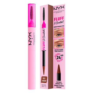 Nyx Professional Make Up Fluff & snatch! caneta para sobrancelhas em pó nº 04, 1 g