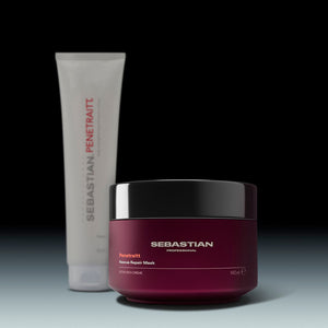 Sebastian Professionals Máscara revitalizante penetraitt, reparação transformadora e cabelos macios em minutos, 500 ml