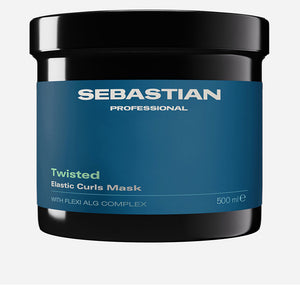Sebastian Professionals Máscara antifrizz hidratação intensa twisted para cabelos cacheados e ondulados 500ml