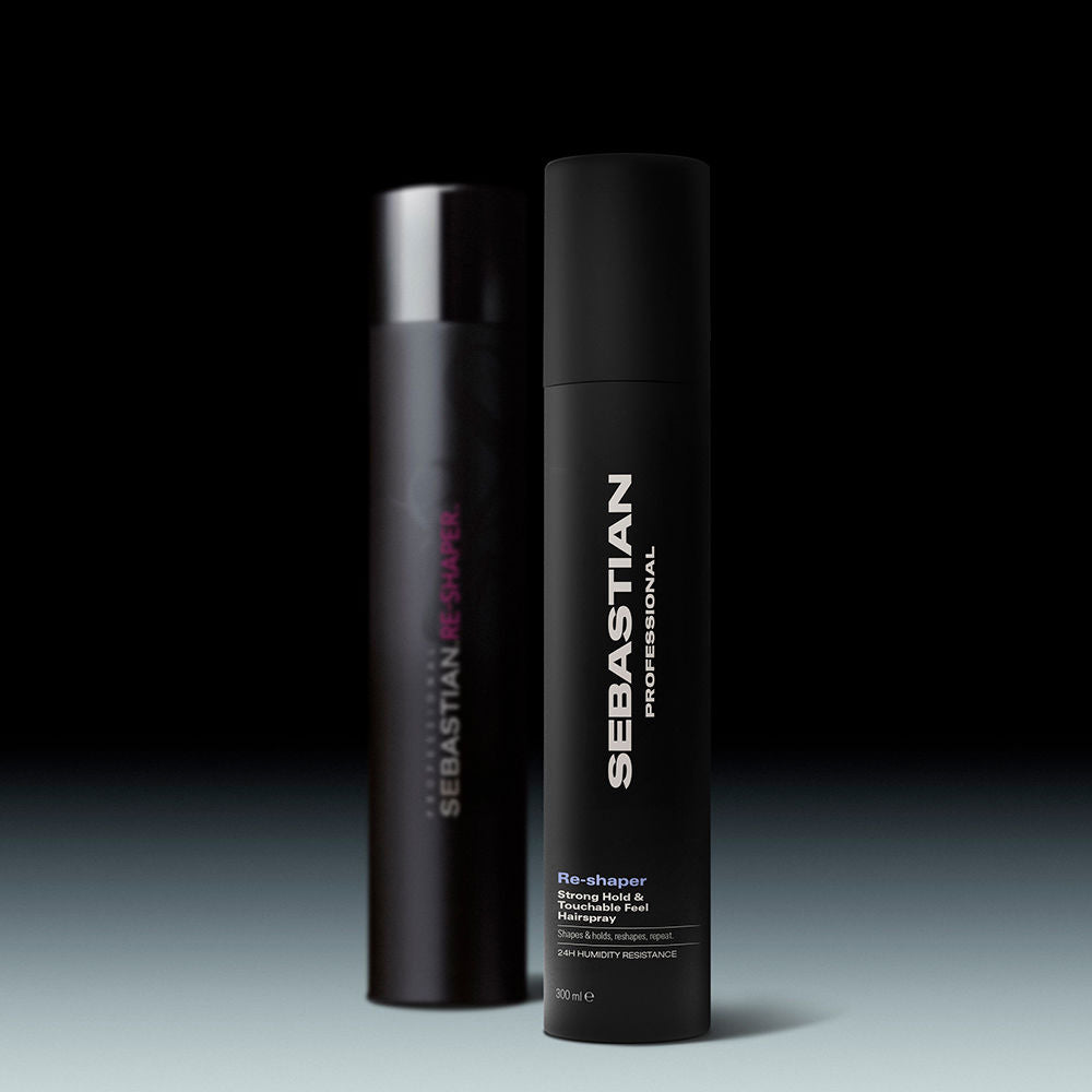 Sebastian Professionals Reshaper spray de fixação forte e toque suave para cabelo, resistente à umidade por 24 horas, 300ml