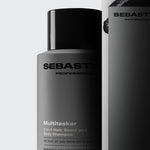 Sebastian Professionals Multitasker champú 3-en-1 para hombre cabello, barba y cuerpo limpia y aporta frescor 1000 ml