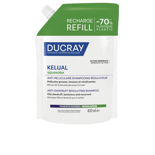 Ducray Kelual Squanorm Champô Regulador Anticaspa Caspa Oleosa Recarga 400ml