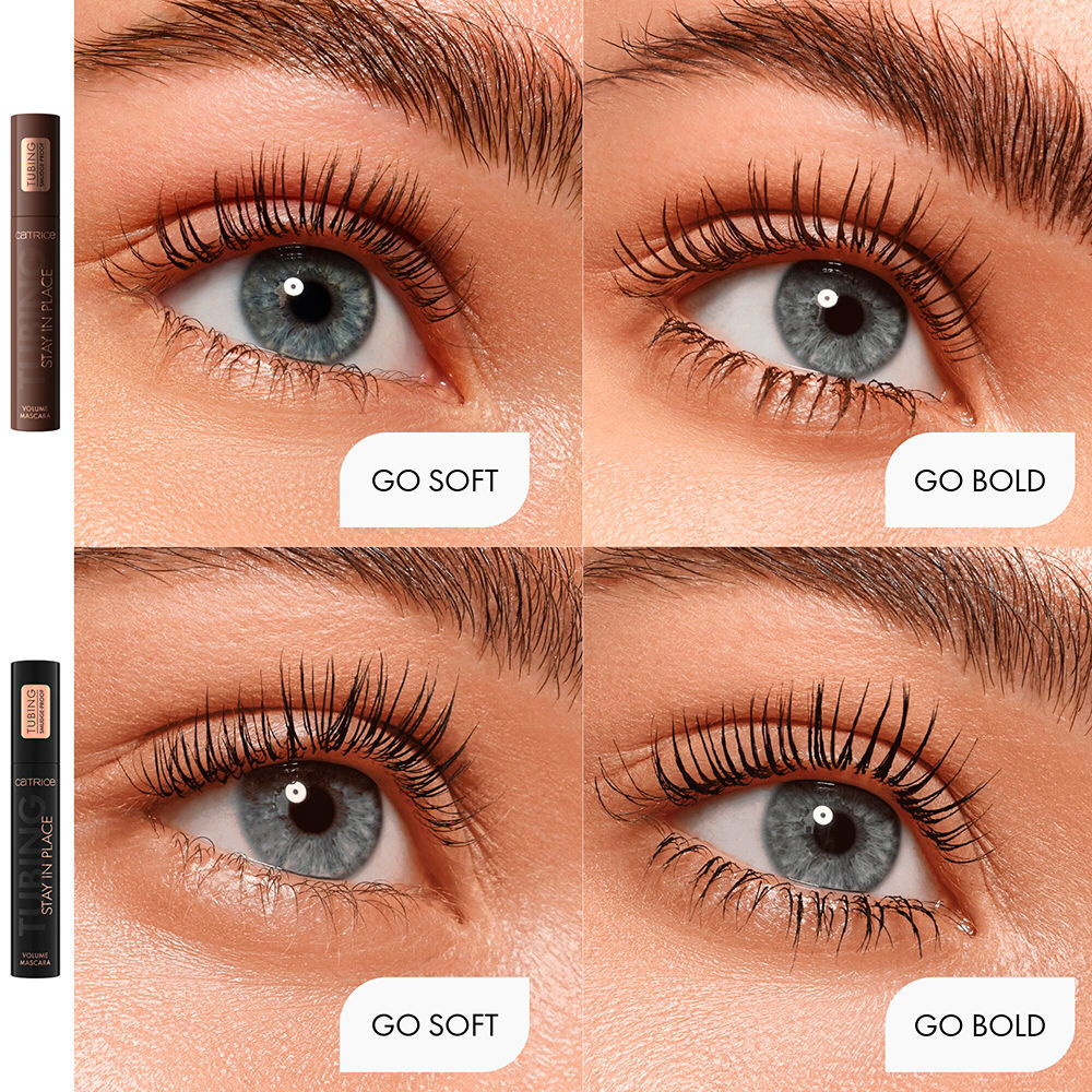 Catrice Máscara para cílios volumizadora tubing stay in lugar #020-panda-proof marrom 11 ml