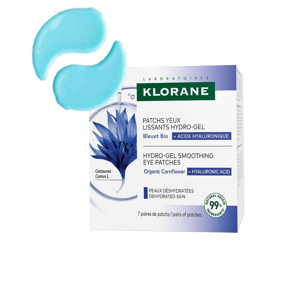 Klorane Aciano & ácido hialurónico parches de ojos alisadores hidro gel 7 u