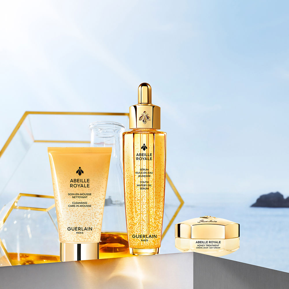 Guerlain Conjunto de 4 peças de óleo de tratamento aquoso abeille royale