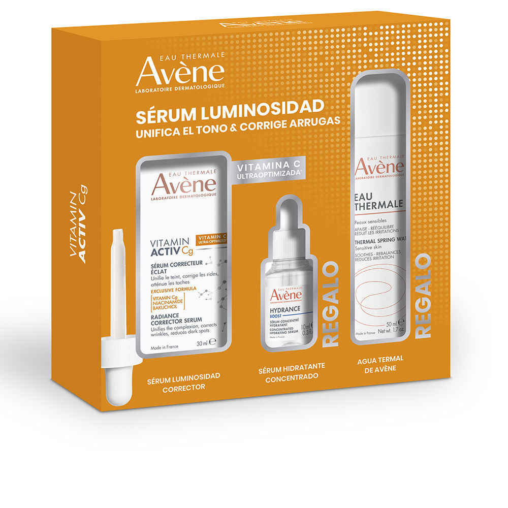 Avène Sérum vitamin active cg + sérum hidratante + estojo para água termal (3 unidades)