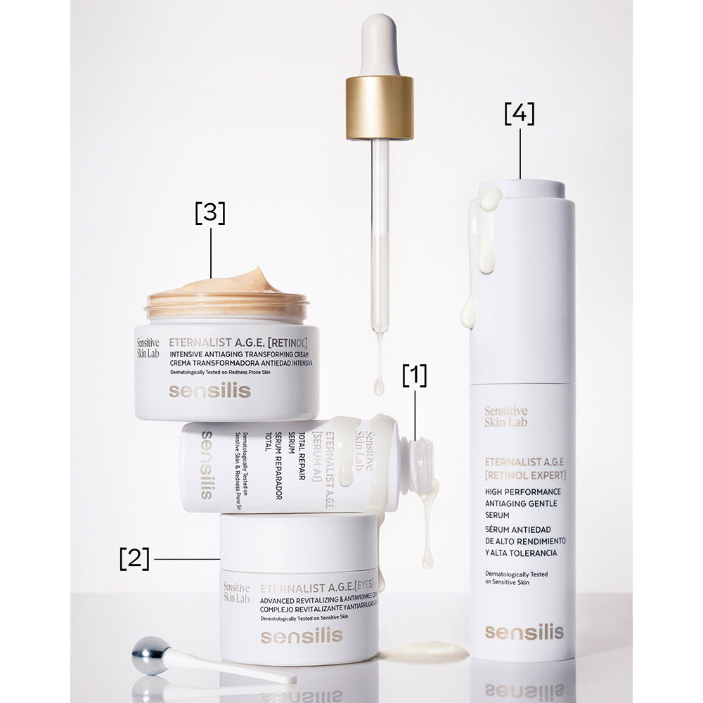 Sensilis Especialista em retinol da idade eternalista sérum antienvelhecimento de alta performance e alto tolerância 30 ml