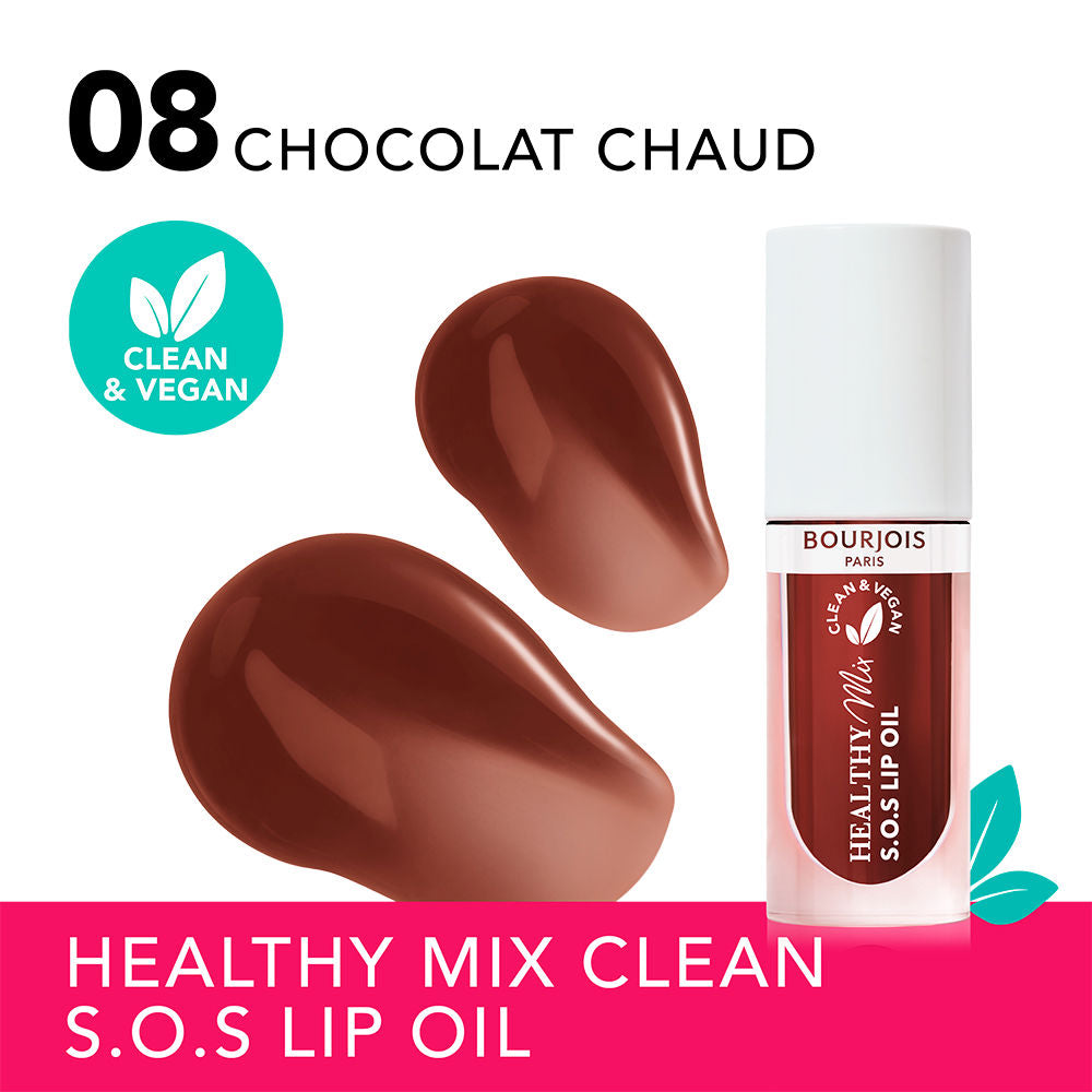 Bourjois Óleo labial mistura saudável sos nº 08 - chocolate quente 4,5 ml