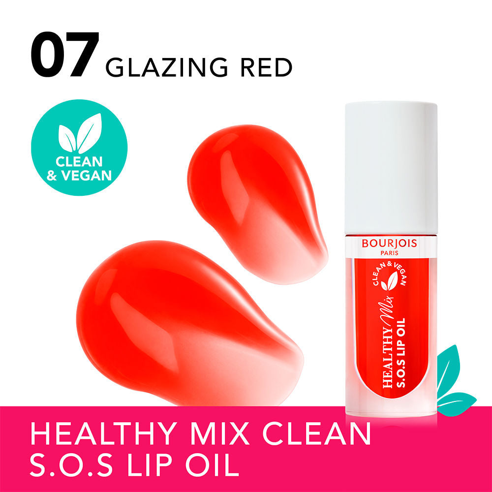 Bourjois Óleo labial mistura saudável sos nº 07 - vermelho brilhante 4,5 ml