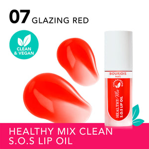 Bourjois Óleo labial mistura saudável sos nº 07 - vermelho brilhante 4,5 ml