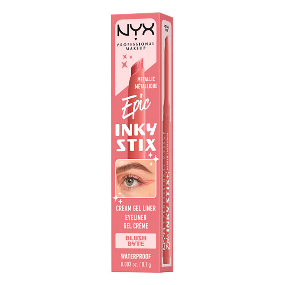 Nyx Professional Make Up Delineador em creme gel à prova d'água stix épico de tinta nº 12 - byte de corar 0,1 g
