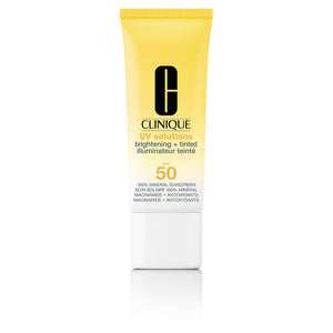 Clinique Protetor solar com cor e efeito iluminador UV SOLUTIONS FPS 50 #Tom Médio Escuro 40 ml